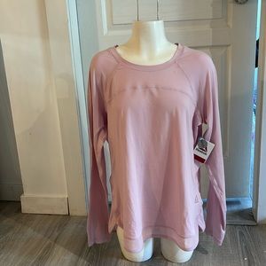 Reebok pink, long sleeve t-shirt, size Large